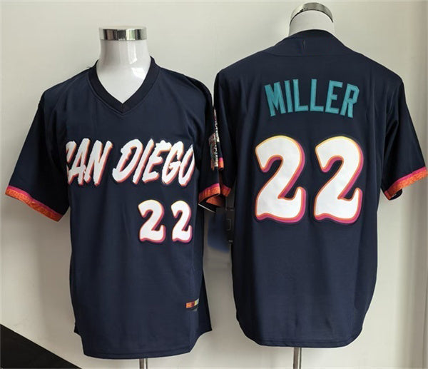 San Diego Padres #22 Mason Miller Obsidian 2026 City Connect Stadium Stitched Baseball Jersey
