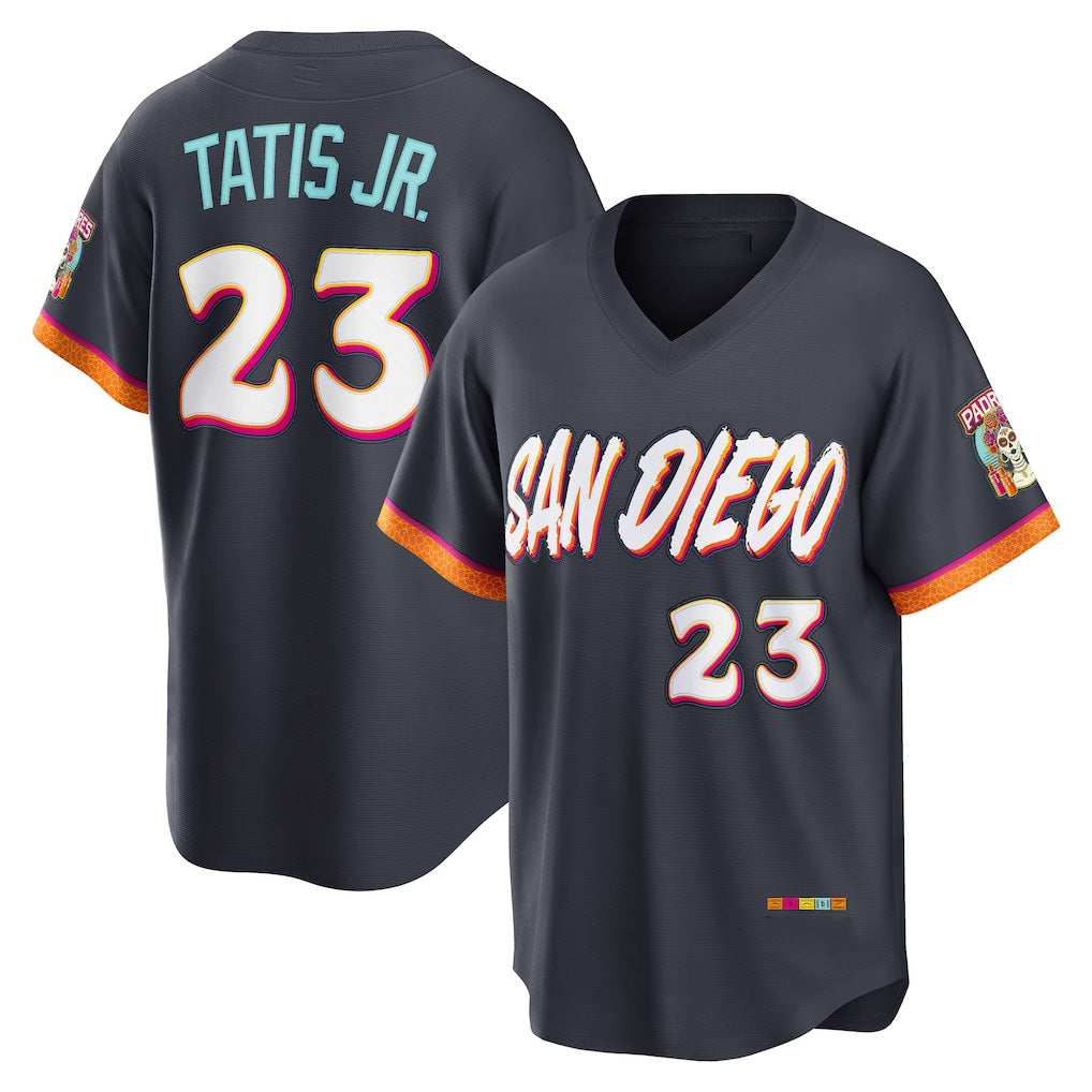 San Diego Padres #23 Fernando Tatis Jr. Obsidian 2026 City Connect Stadium Stitched Baseball Jersey