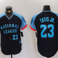 San Diego Padres #23 Fernando Tatis Jr Number Navy 2024 All Star Limited Stitched Baseball Jersey