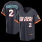 San Diego Padres #2 Xander Bogaerts Obsidian 2026 City Connect Stadium Stitched Baseball Jersey