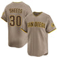 San Diego Padres #30 Gavin Sheets Tan 2026 Alternate Limited Stitched Baseball Jersey