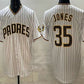 San Diego Padres #35 Randy Jones White Cool Base Stitched Baseball Jersey