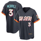 San Diego Padres #3 Jackson Merrill Obsidian 2026 City Connect Stadium Stitched Baseball Jersey
