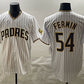 San Diego Padres #54 Freddy Fermin White Cool Base Stitched Baseball Jersey