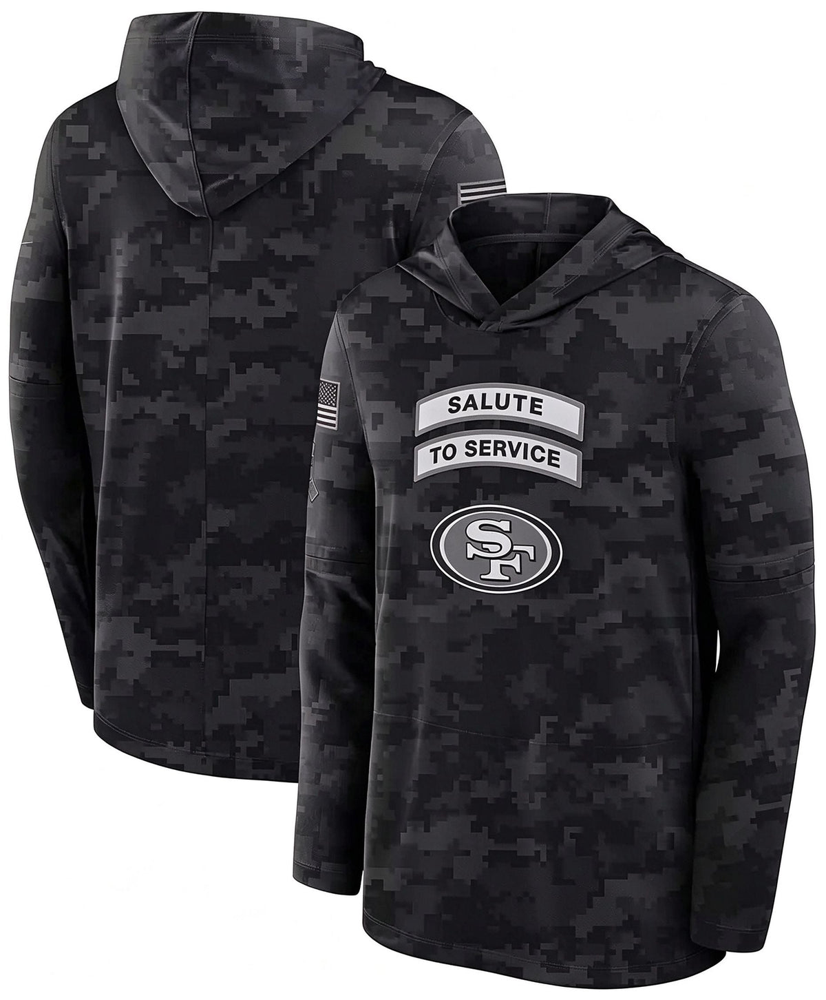 SF.49ers 2026 Salute To Service Club Pullover Hoodie Cheap sale Birthday and Christmas gifts Stitched American Football Jersey