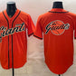 San Francisco Giants Team Big Logo Orange Cool Base Stitched Baseball Jersey
