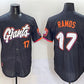 San Francisco Giants #17 Heliot Ramos Anthracite 2025 City Connect Limited Stitched Baseball Jersey