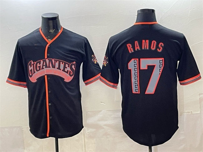 San Francisco Giants #17 Heliot Ramos Black 2026 Alternate Stadium Stitched Baseball Jersey