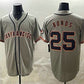 San Francisco Giants #25 Barry Bonds Gray Cool Base Stitched Baseball Jersey