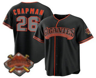 San Francisco Giants #26 Matt Chapman Black 2026 Alternate Stadium Stitched Baseball Jersey