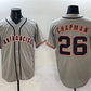 San Francisco Giants #26 Matt Chapman Gray Cool Base Stitched Baseball Jersey