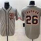 San Francisco Giants #26 Matt Chapman Gray Cool Base Stitched Baseball Jersey