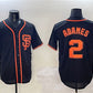 San Francisco Giants #2 Willy Adames Black Cool Base Stitched Baseball Jersey