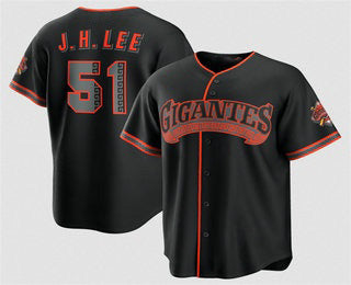 San Francisco Giants #51 Jung Hoo Lee Black 2026 Alternate Stadium Stitched Baseball Jersey