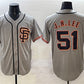 San Francisco Giants #51 Jung Hoo Lee Gray Cool Base Stitched Baseball Jersey