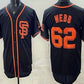 San Francisco Giants #62 Logan Webb Black Limited Stitched Baseball Jersey