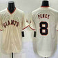 San Francisco Giants #8 Hunter Pence Cream Limited Stitched Baseball Jersey