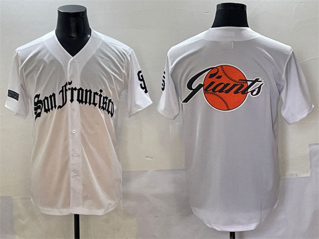 San Francisco Team Big Logo White 'Gothic Fog Edition' Vapor Premier Limited Stitched Baseball Jersey