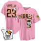 San Diego Padres #23 Fernando Tatis Jr. Pink Puhics Meow KT Vapor Limited All V2 Stitched Jersey