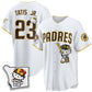 San Diego Padres #23 Fernando Tatis Jr. White Puhics Meow KT Vapor Limited All V2 Stitched Jersey