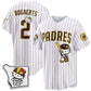 San Diego Padres #2 Xander Bogaerts Pinstripe Pink Puhics Meow KT Vapor Limited All V2 Stitched Jersey