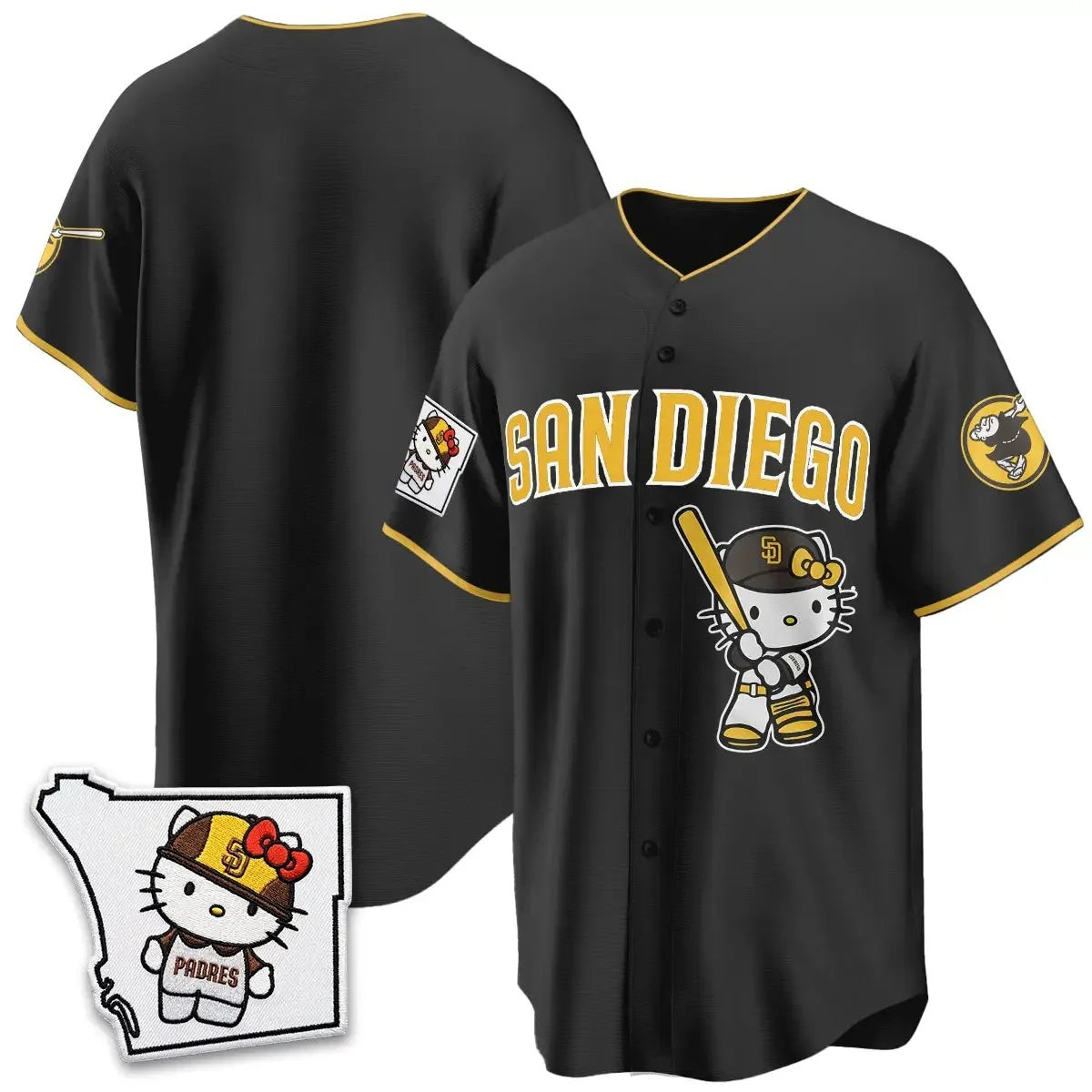 San Diego Padres Black Puhics Meow KT Vapor Limited All Stitched V2 Jersey