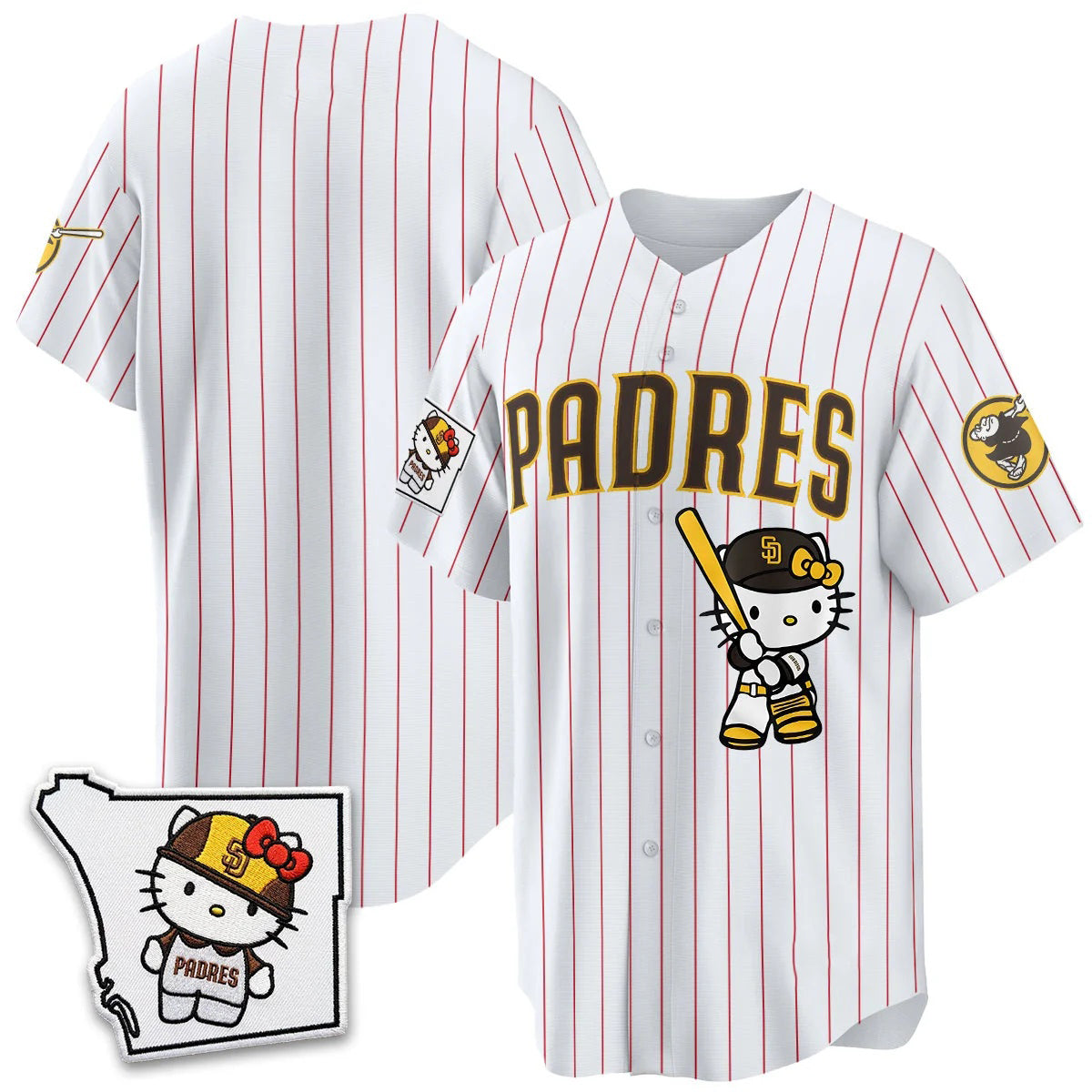 San Diego Padres Pinstripe Pink Puhics Meow KT Vapor Limited All V2 Stitched Jersey