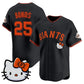 San Francisco Giant #25 Barry Bonds Black Puhics Meow KT Vapor Premier Limited All Stitched Jersey