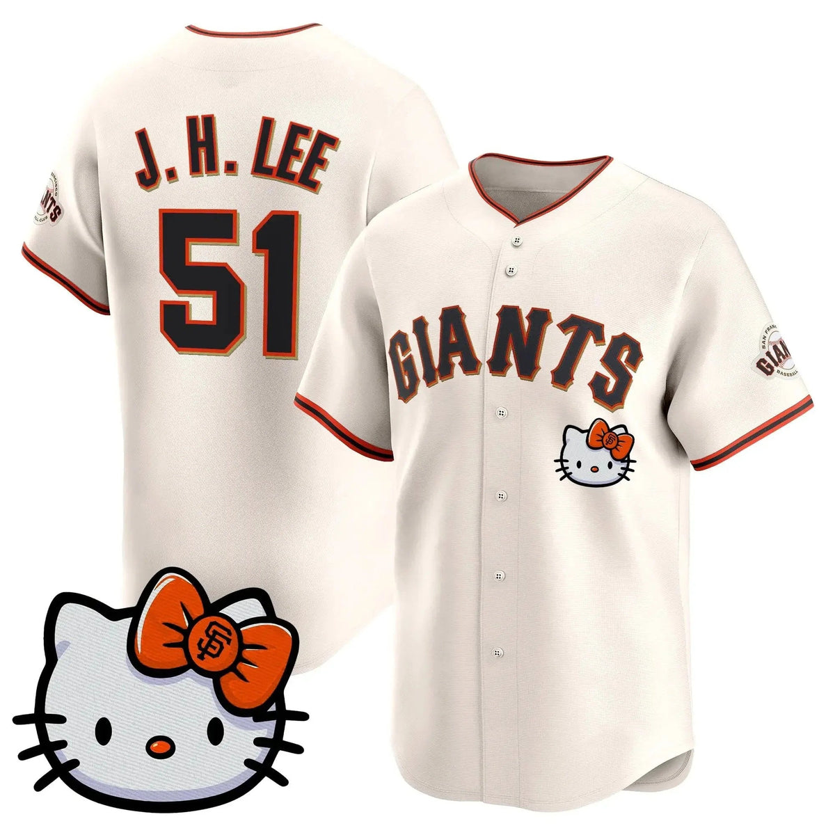 San Francisco Giant #51 Jung Hoo Lee Cream Puhics Meow KT Vapor Premier Limited All Stitched Jersey