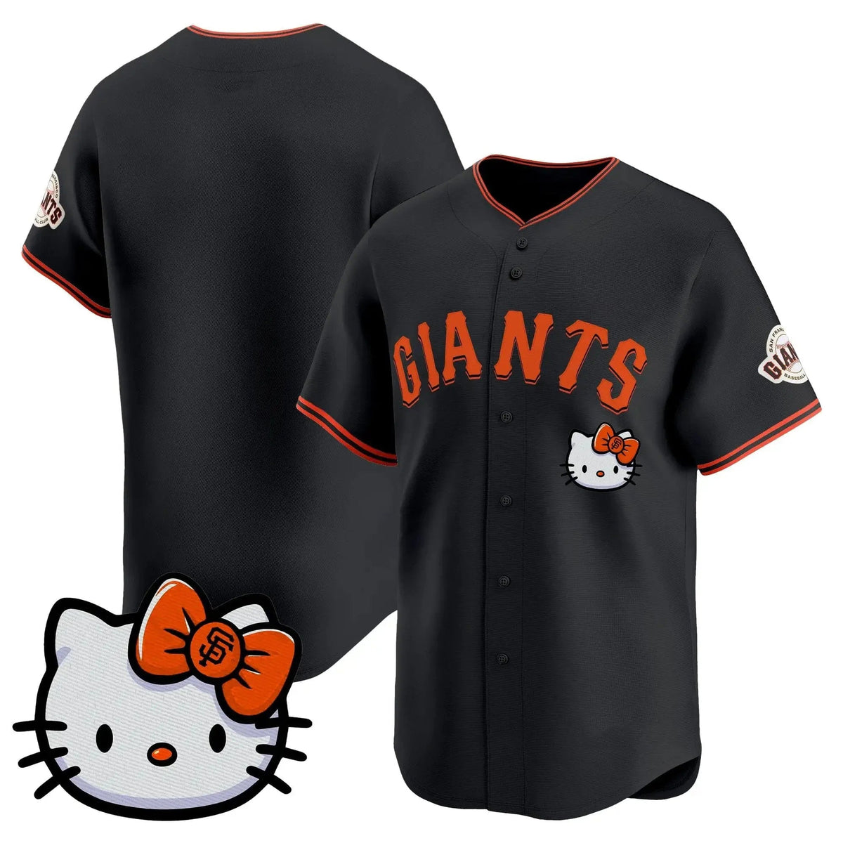 San Francisco Giant Black Puhics Meow KT Vapor Premier Limited All Stitched Jersey