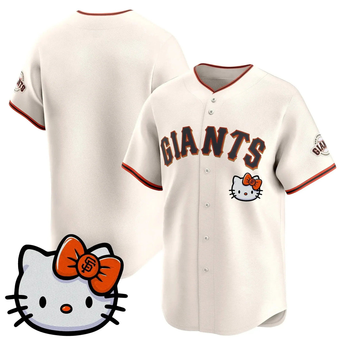 San Francisco Giant Cream Puhics Meow KT Vapor Premier Limited All Stitched Jersey