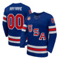 Custom USA Home 2026 Royal Blue Stitched American Hockey Jerseys