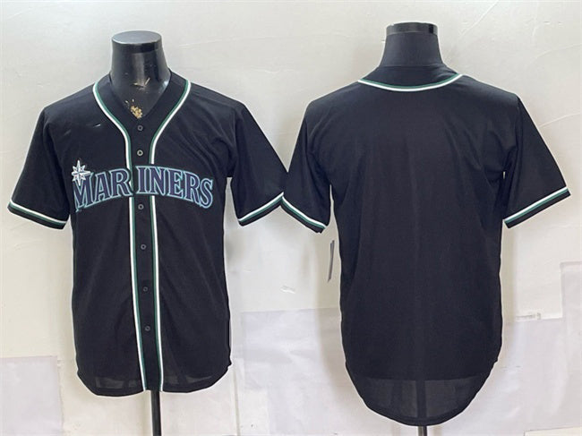 Seattle Mariners Blank 2026 Fashion Replica Black Out Stitched Baseball Jersey