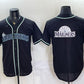 Seattle Mariners Team Big Logo 2026 Fashion Replica Black Out Stitched Baseball Jersey