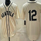 Seattle Mariners #12 Josh Naylor Cream Alternate Stitched Baseball Jersey