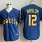 Seattle Mariners #12 Josh Naylor Royal 2025 Cool Base Stitched Baseball Jersey