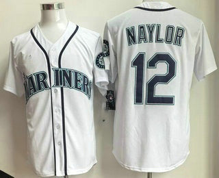 Seattle Mariners #12 Josh Naylor White Cool Baseball Jersey
