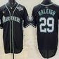 Seattle Mariners #29 Cal Raleigh 50th Black Out Style Vapor Premier Limited Baseball Jersey