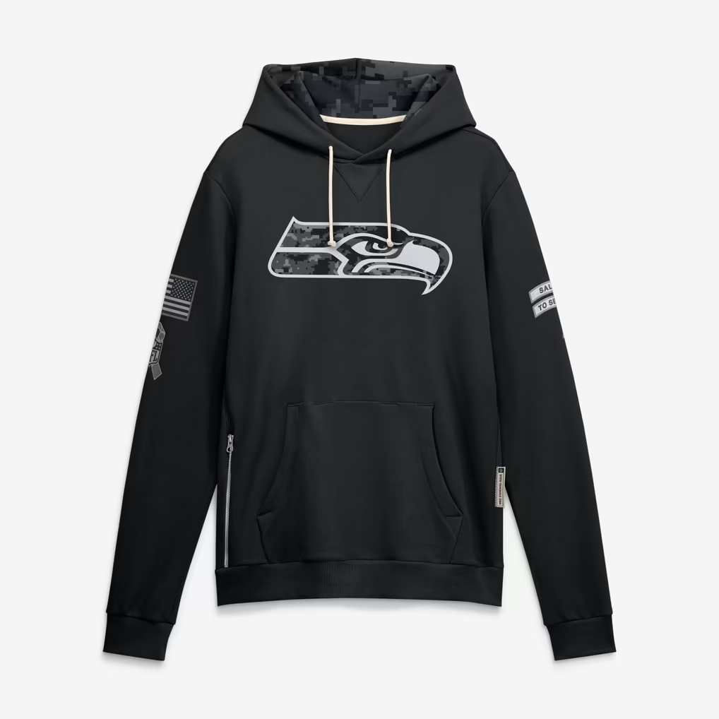 S.Seahawks 2026 Salute To Service Club Pullover Hoodie Cheap sale Birthday and Christmas gifts Stitched American Football Jersey