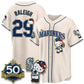 Seattle Mariners #29 Cal Raleigh Meow KT Night Cream Puhics Limited Jersey - All Stitched V2