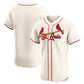 St. Louis Cardinals Alternate Elite Jersey - Cream Stitched Baseball Jersey
