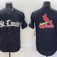 St. Louis Cardinals Team Big Logo Black 'Gothic Legacy Edition' Vapor Premier Limited Stitched Baseball Jersey