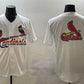 St. Louis Cardinals Team Big Logo White Cool Base Stitched Baseball Jersey
