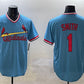 St. Louis Cardinals #1 Ozzie Smith Blue Stitched Baseball Jersey