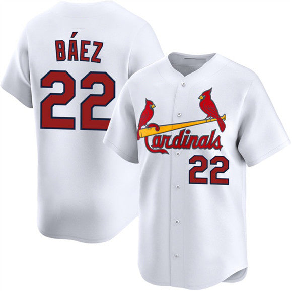 St. Louis Cardinals #22 Joshua B¨¢ez White Home Limited Stitched Baseball Jersey