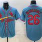 St. Louis Cardinals #26 JJ Wetherholt Blue Cool Base Stitched Baseball Jersey
