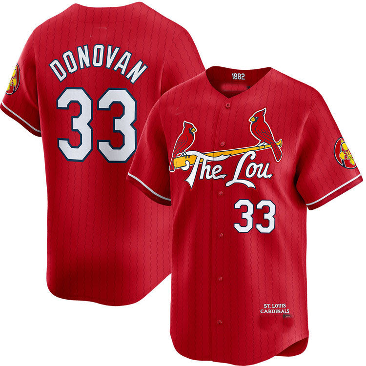 St. Louis Cardinals #33 Brendan Donovan City Connect Limited Jersey Ba ...