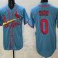 St Louis Cardinals #0 Masyn Winn Blue Cool Base Stitched Baseball Jersey
