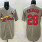 St Louis Cardinals #28 Nolan Arenado Grey Stitched Cool Base Baseball Jerseys