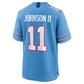 T.Titans #11 Jermaine Johnson II Light Blue Team Game Stitched American Football Jersey